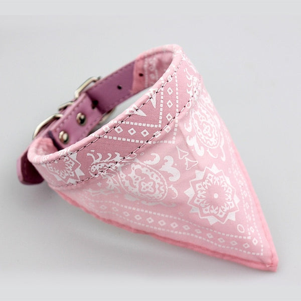 Adjustable Pets Collar Bandana Pet Neckerchief Printed for Kittens Cat Puppy Collar Leash Tie Pet Products for Animal JW0025