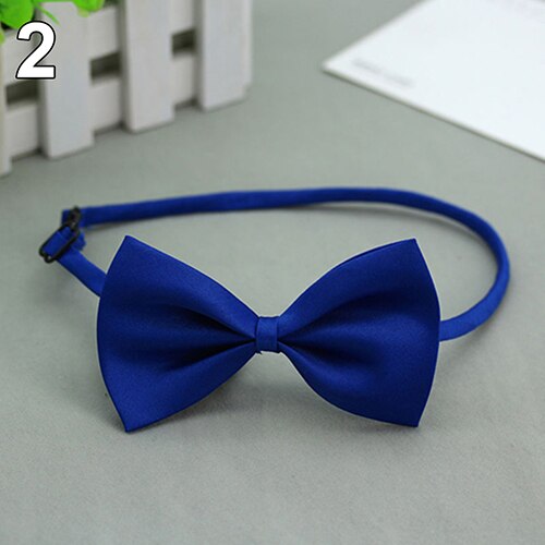Cute Solid Color Adjustable Cat Bowtie Pet Dog Collar Bowknot Necktie Bow Tie